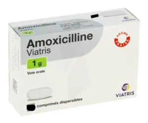 AMOXIL 1 g – Boîte de 12 comprimés dispersibles (Amoxicilline)