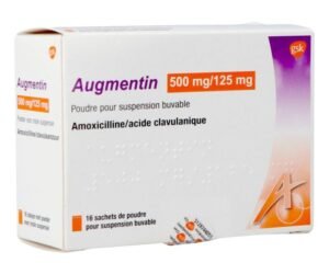 AUGMENTIN 1 g / 125 mg – Boîte de 12 comprimés (Amoxicilline + Acide clavulanique)