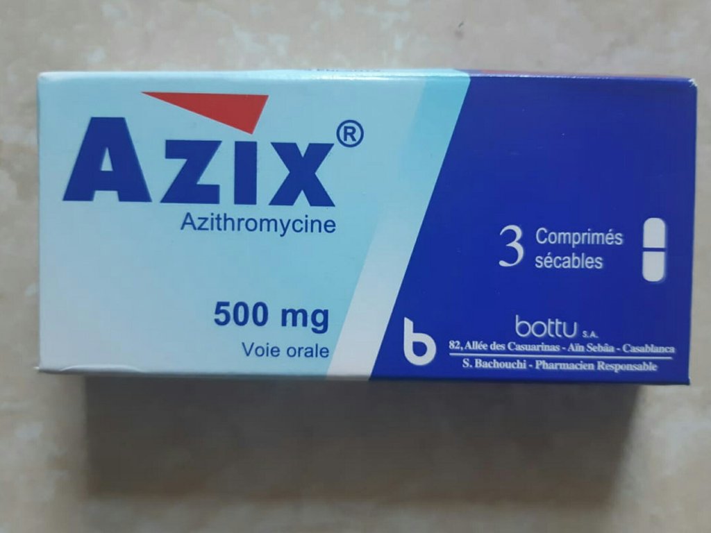 Azix 500 mg – Boîte de 3 comprimés
